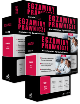 PAKIET: Egzaminy Prawnicze Ministerstwa Sprawiedliwości 2026. Tom 1-4