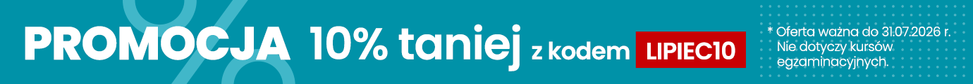 Promocja 10% taniej z kodem LIPIEC10